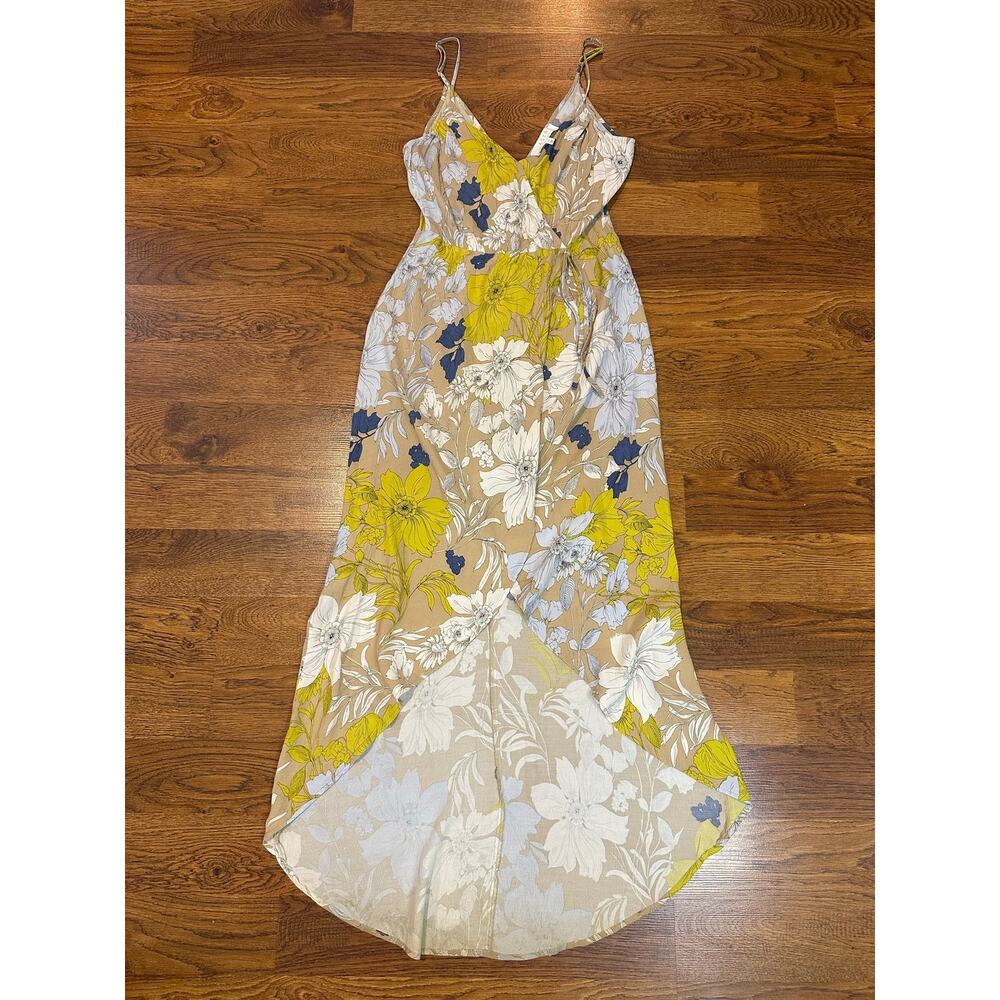 ASTR the Label Floral High Low Faux Wrap Dress Women’s Medium Multicolor Summer